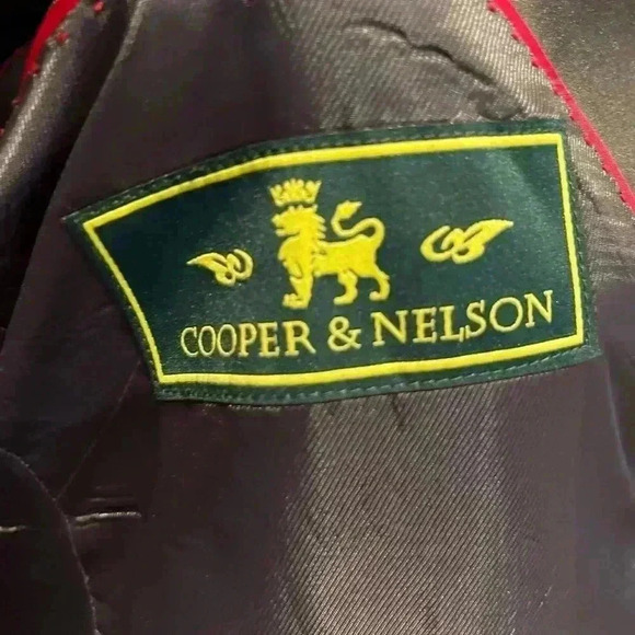 Cooper & Nelson Men's 2 Piece blazer and vest gray , size 44s‎ two button blazer - Picture 3 of 16